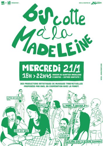 Affiche pour BIScotte à la Madeleine