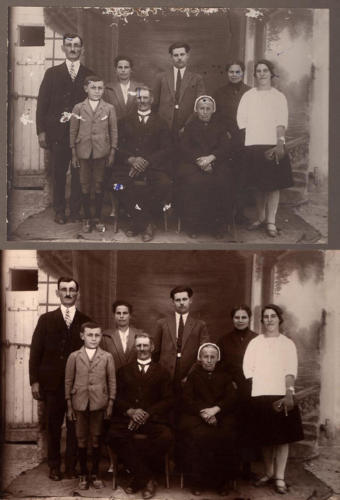 Un exemple de restauration de photographie de famille Avant/Après